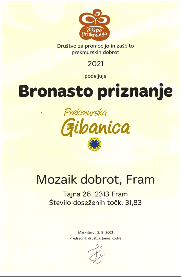 Bronasta prekmurska gibanica